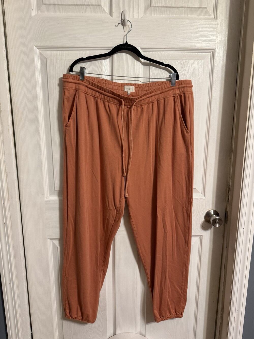 Lou & Grey Women’s Orange Joggers Lounge Athleisure XXL Pockets